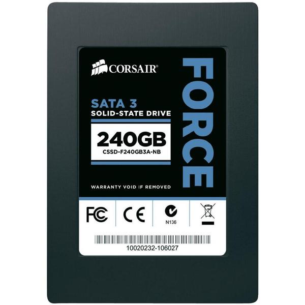 CSSD-F240GB3A-NB Corsair Force 3 Series 240GB MLC SATA 6Gbps 2.5-inch Internal Solid State Drive (SSD)