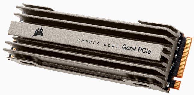 CSSD-F4000GBMP600COR Corsair Force Series MP600 Core 4TB QLC PCI Express 4.0 x4 NVMe M.2 2280 Internal Solid State Drive (SSD)