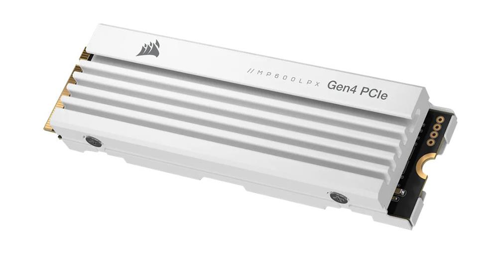 CSSD-F4000GBMP600PLPW Corsair MP600 PRO LPX Series 4TB TLC PCI Express 4.0 x4 NVMe M.2 2280 Internal Solid State Drive (SSD) (White)