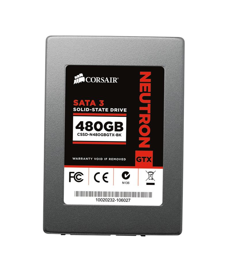 CSSD-N480GBGTX-BK Corsair Neutron GTX Series 480GB MLC SATA 6Gbps 2.5-inch Internal Solid State Drive (SSD)
