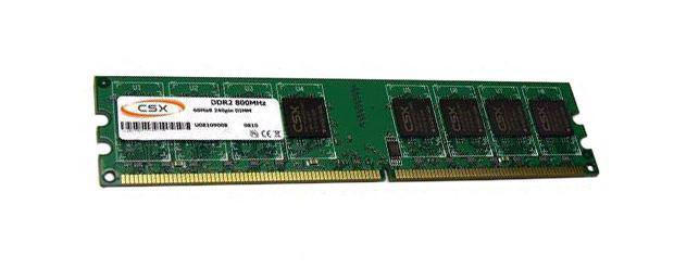 CSXO-D2-LO-800-CL5-2GB CSX 2GB PC2-6400 DDR2-800MHz non-ECC Unbuffered CL5 240-Pin DIMM Dual Rank Memory Module