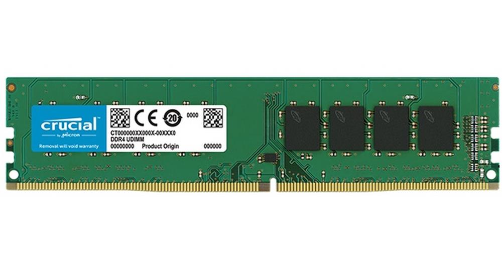 CT16G4DFRA32A Crucial 16GB PC4-25600 DDR4-3200MHz non-ECC Unbuffered CL22 288-Pin DIMM 1.2V Dual Rank Memory Module