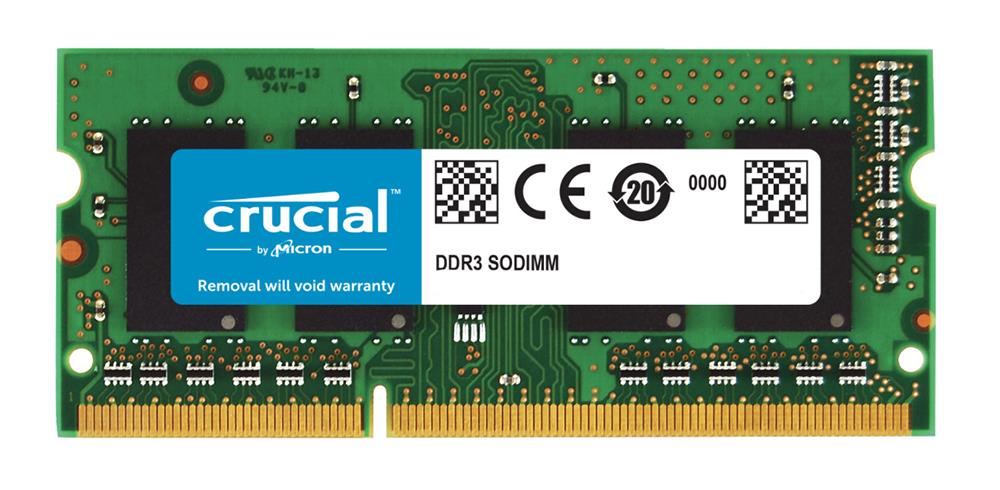 CT25664BF1339 Crucial 2GB PC3-10600 DDR3-1333MHz non-ECC Unbuffered CL9 204-Pin SoDimm 1.35V Low Voltage Memory Module