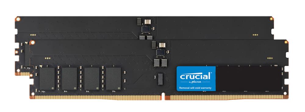 CT2K16G64C52CU5 Crucial 32GB Kit (2 x 16GB) PC5-51200 DDR5-6400MHz CL52 CUDIMM 1.1V Memory