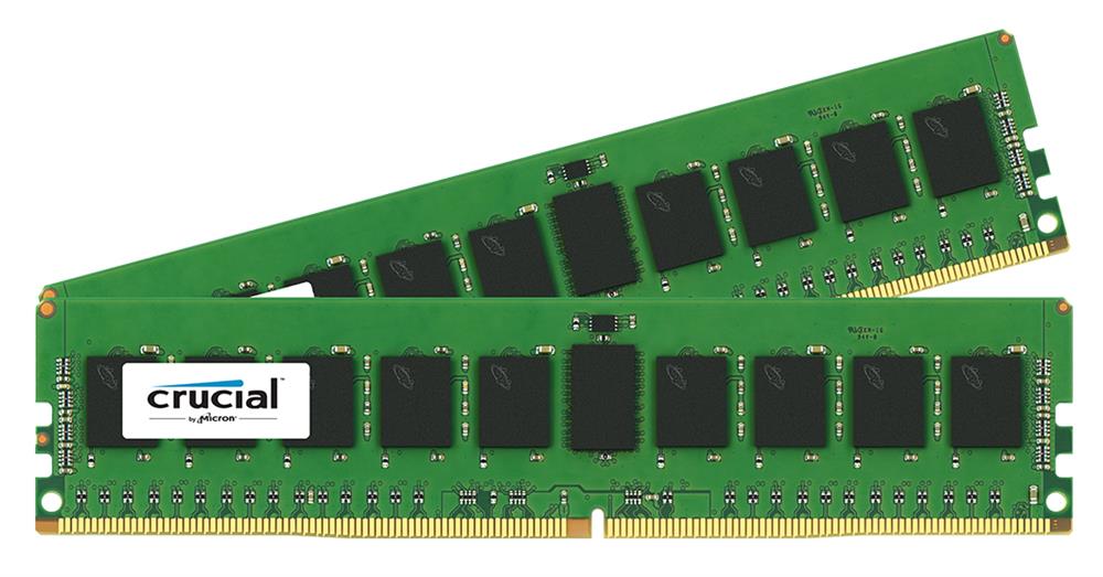 CT2K8G4RFS4213 Crucial 16GB Kit (2 X 8GB) PC4-17000 DDR4-2133MHz Registered ECC CL15 288-Pin DIMM 1.2V Single Rank Memory