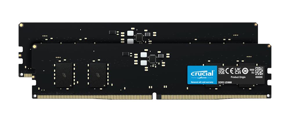 CT2K8G56C46U5 Crucial 16GB Kit (2 X 8GB) PC5-44800 DDR5-5600MHz Non-ECC Unbuffered CL46 288-Pin DIMM 1.1V Single Rank Memory Module