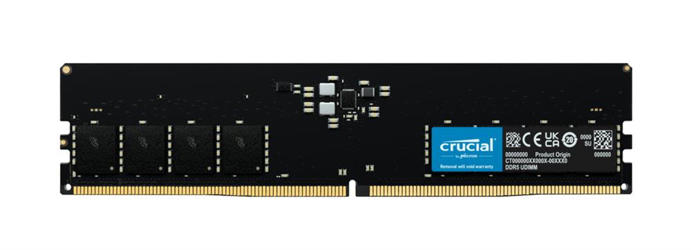 CT32G48C40U5 Crucial 32GB PC5-38400 DDR5-4800MHz non-ECC Unbuffered CL40 288-Pin DIMM 1.1V Dual Rank Memory Module