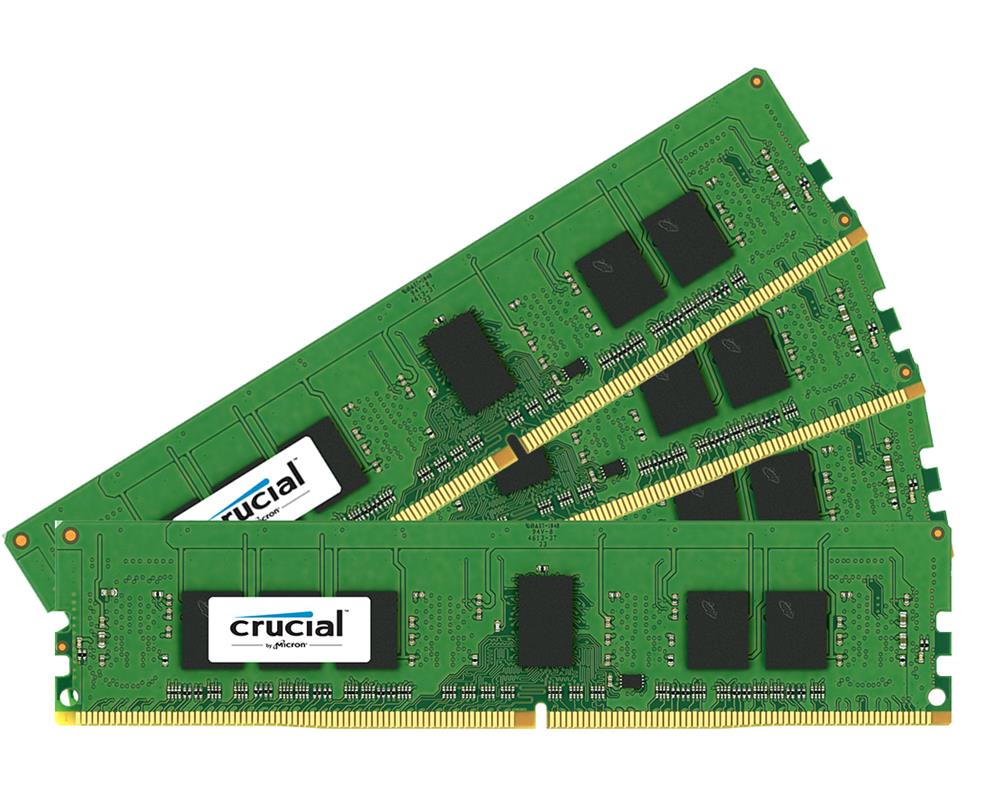 CT4K4G4RFS8213 Crucial 16GB Kit (4 X 4GB) PC4-17000 DDR4-2133MHz Registered ECC CL15 288-Pin DIMM 1.2V Single Rank Memory