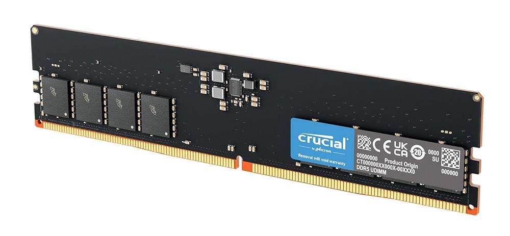 CT56UX32G Crucial 32GB Kit (2 X 16GB) PC5-44800 DDR5-5600MHz Non-ECC Unbuffered CL46 288-Pin DIMM 1.1V Dual Rank Memory Module