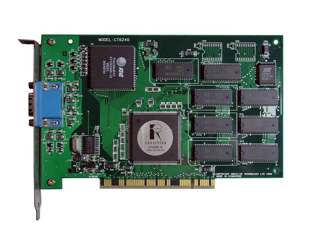 CT6240 Creative V1000-E PCI VGA Video Graphics Card