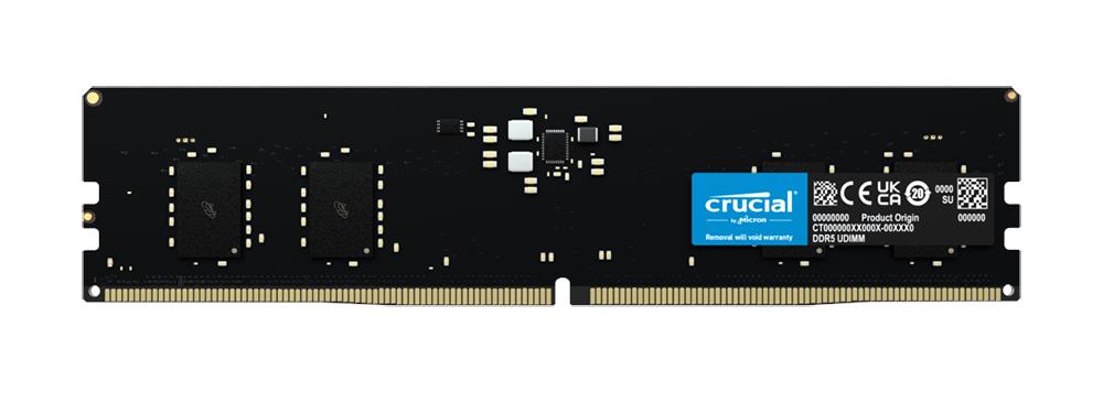CT8G52C42U5 Crucial 8GB PC5-41600 DDR5-5200MHz Non-ECC Unbuffered CL42 288-Pin DIMM 1.1V Single Rank Memory Module
