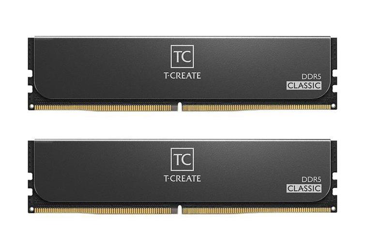CTCCD532G5600HC46DC01 Team T-Create Classic 32GB (2 x 16GB) PC5-44800 DDR5-5600MHz Non-ECC Unbuffered CL46 288-Pin DIMM 1.1V Single Rank Memory Module