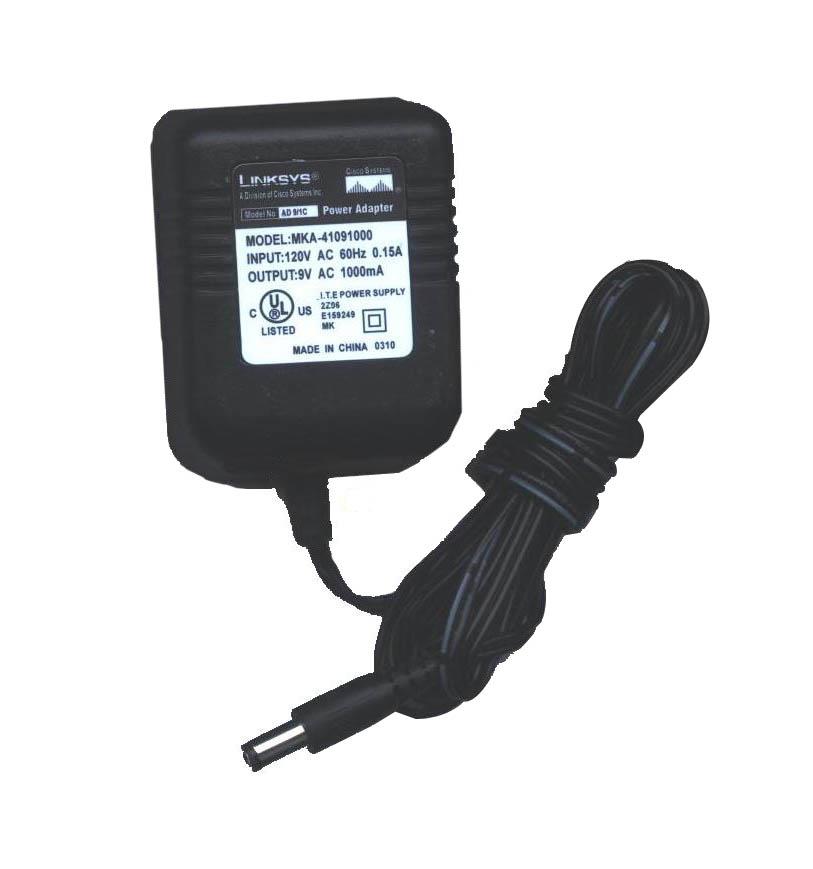 D12-1000 Linksys 12VDC 1000mA Power Adapter