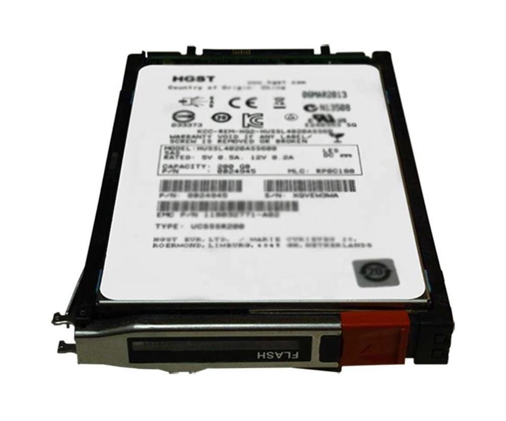 D3-2S12FX-200 EMC Unity 200GB 2.5-inch Internal Solid State Drive (SSD) for FAST VP 25 x 2.5-inch Enclosure