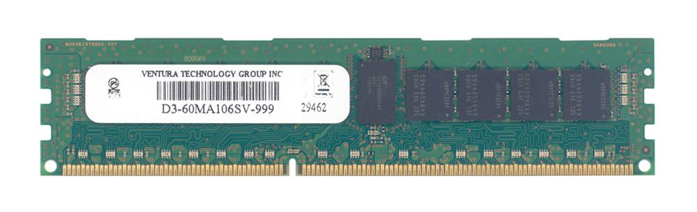 D3-60MA106SV-999 Ventura 8GB PC3-10600 DDR3-1333MHz ECC Registered CL9 240-Pin DIMM Single Rank Memory Module