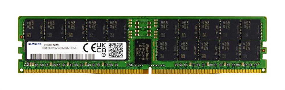 D556R96GS Samsung 96GB PC5-44800 DDR5-5600MHz ECC Registered CL46 288-Pin RDIMM 1.1V Dual Rank x4 Memory Module