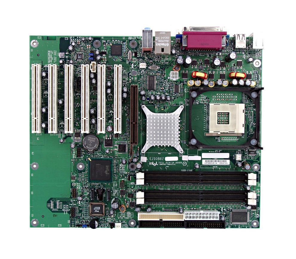 D865GBF-11 Intel D865GBF Socket 478 Intel 865G Chipset Intel Pentium 4/ Celeron Processors Support DDR 4x DIMM 2x SATA 1.5Gb/s ATX Motherboard (Refurbished)