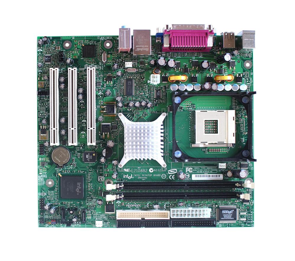 D865GVHZ Intel D865GV Desktop Board MicroATX P4/Cel-D 478/ 2GB DDR/ 10/100 LAN/ ATA 100/66 Motherboard (Refurbished)