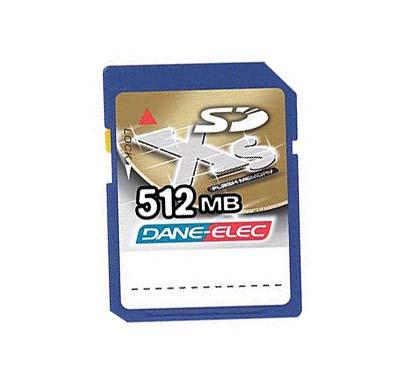 DA-SD-0512XS-R Dane-Elec 512MB High-Speed SD Flash Memory Card