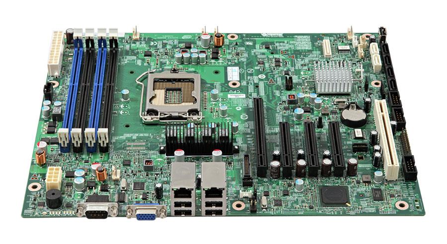 DBS1200BTLR Intel S1200BTL Socket LGA 1155 Intel C204 Chipset Intel Xeon E3-1200 Series Processors Support DDR3 4xDIMM 4x SATA 3.0Gb/s ATX Server Motherboard (Refurbished)