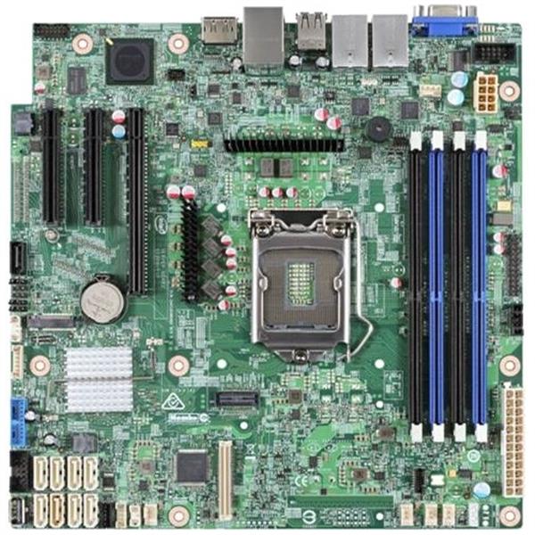 DBS1200SPLR Intel S1200SPLR C236 Chipset Xeon E3-1200 v5 Processors Support uATX Server Motherboard (Refurbished)