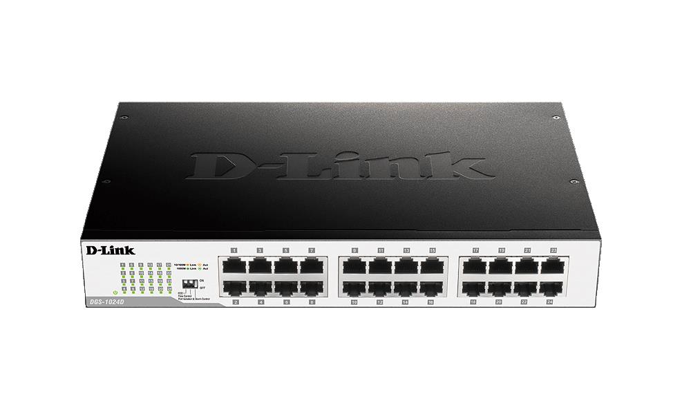 DES-1024D/B D-Link 24-Ports x 10/100Base-TX Express Ether Network Switch (Refurbished)