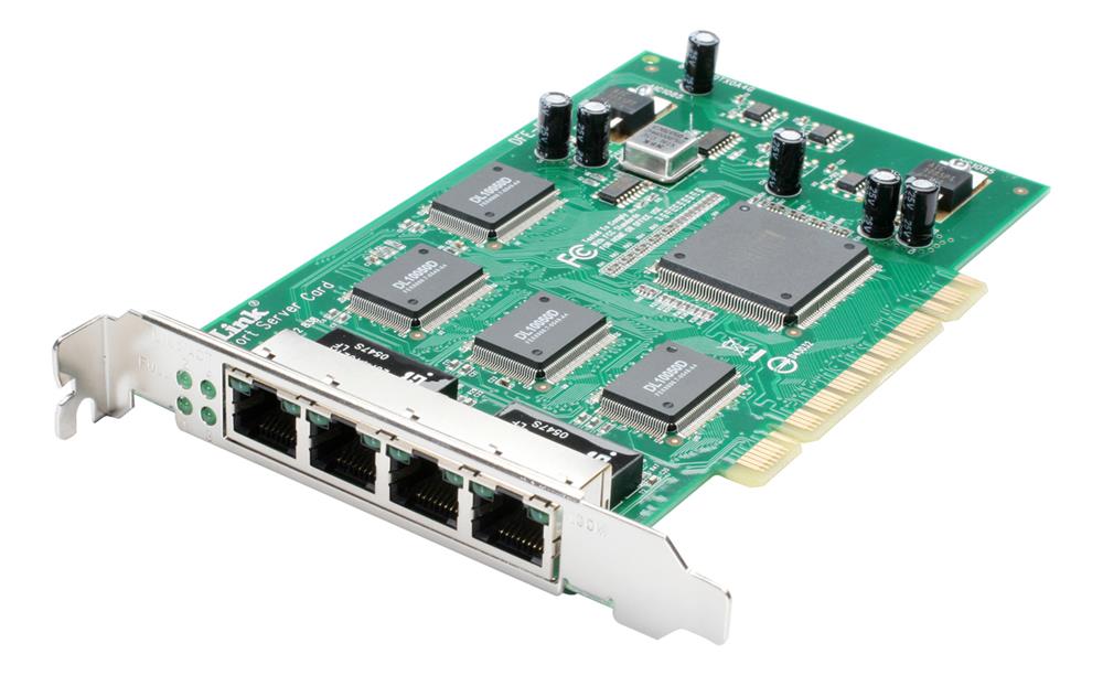 DFE-580TX D-Link 4-Port PCI Bus 10/100Mbps 32-Bit Fast Ethernet Server Adapter