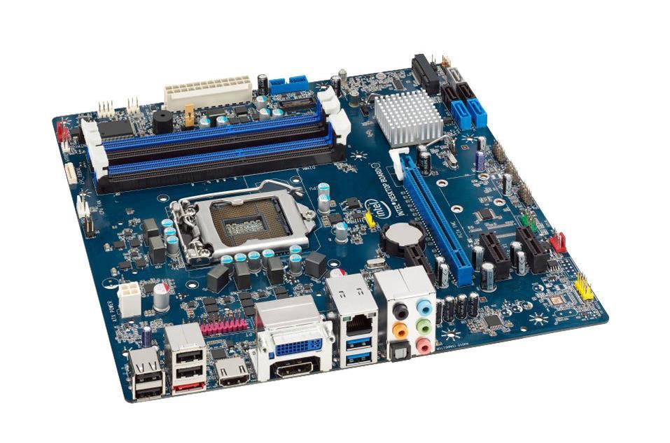 DH77EB Intel Desktop Motherboard iH77 Express Chipset Socket H2 LGA1155 1 Pack micro ATX 1 x Processor Support (Refurbished)