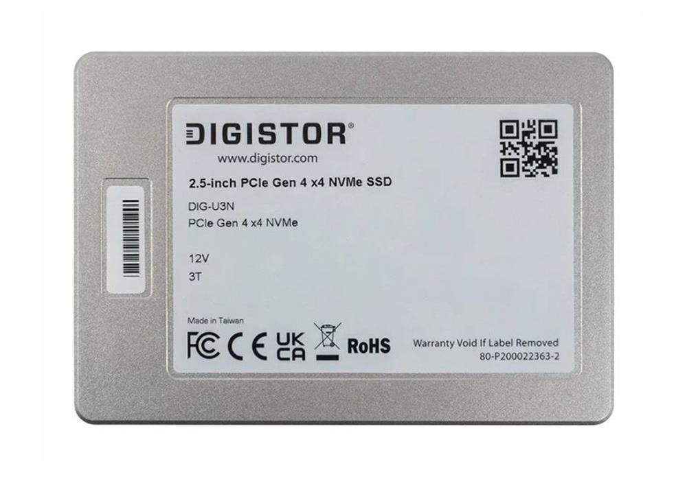 DIG-P4U30G31-03840 Digistor Solutions 3.84TB PCI Express 4.0 x4 Read Intensive 2.5-inch Internal Solid State Drive (SSD)
