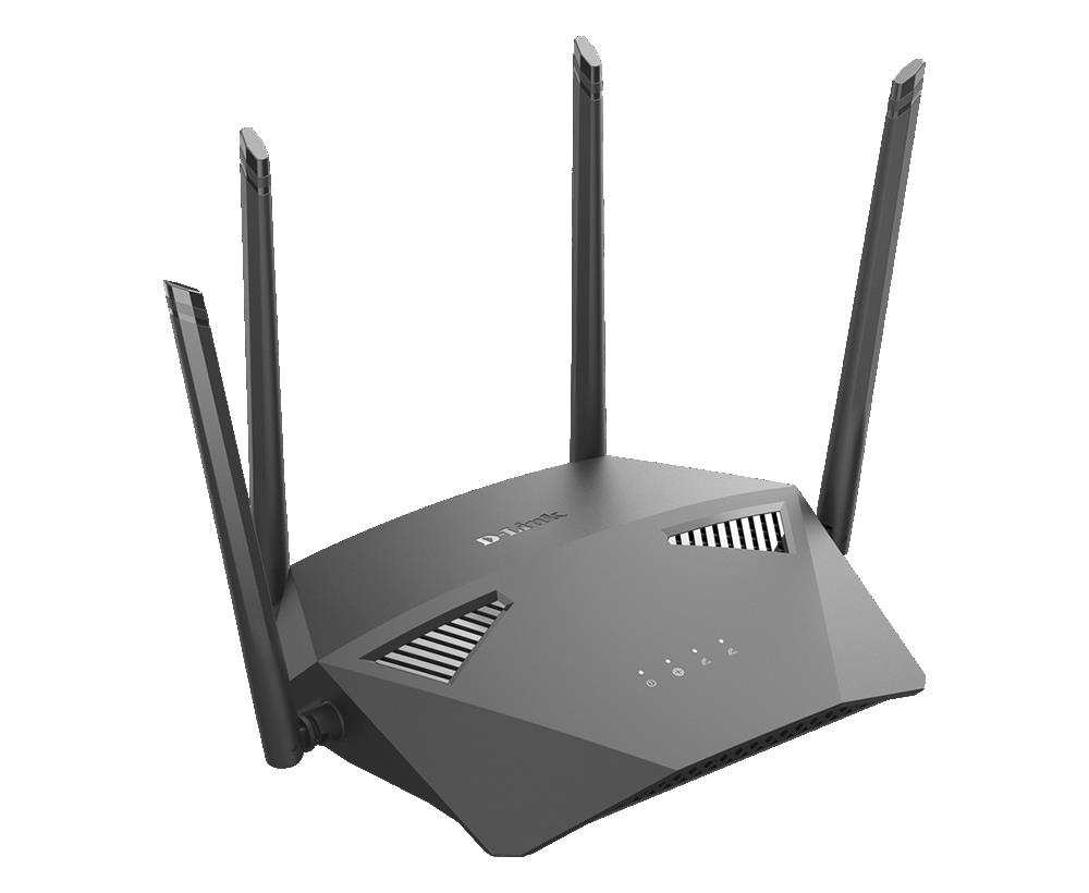 DIR-1950-US D-Link 4-Ports RJ-45 237.50Mbps Smart AC1900 High Gigabit Ethernet 802.11ac Wireless Router with 4x Antennas (Refurbished)