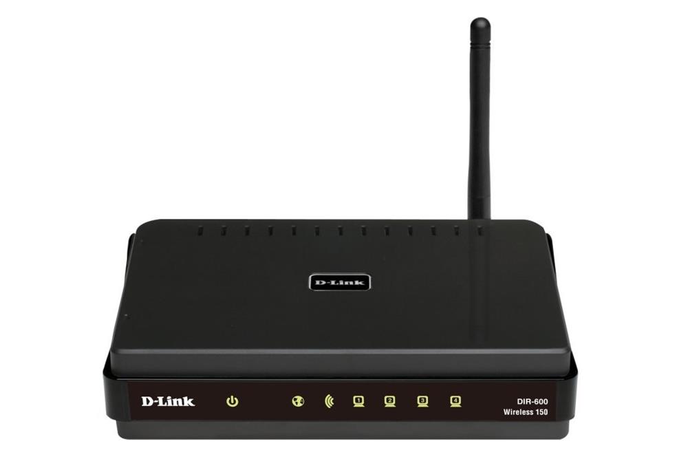 DIR-600 D-Link Wireless Router 4 x 10/100Base-TX Network LAN, 1 x 10/100Base-TX Network WAN IEEE 802.11n (draft) 150Mbps (Refurbished)