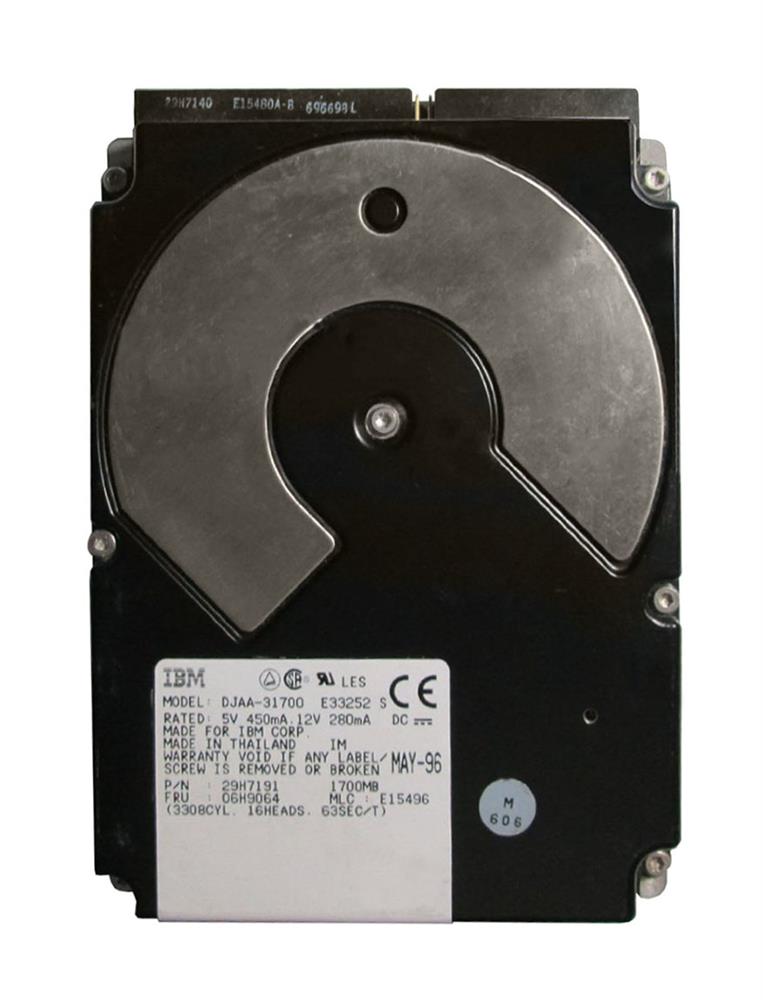 DJAA-31700 IBM Deskstar 1.7GB 4500RPM ATA/IDE 96KB Cache 3.5-inch Internal Hard Drive