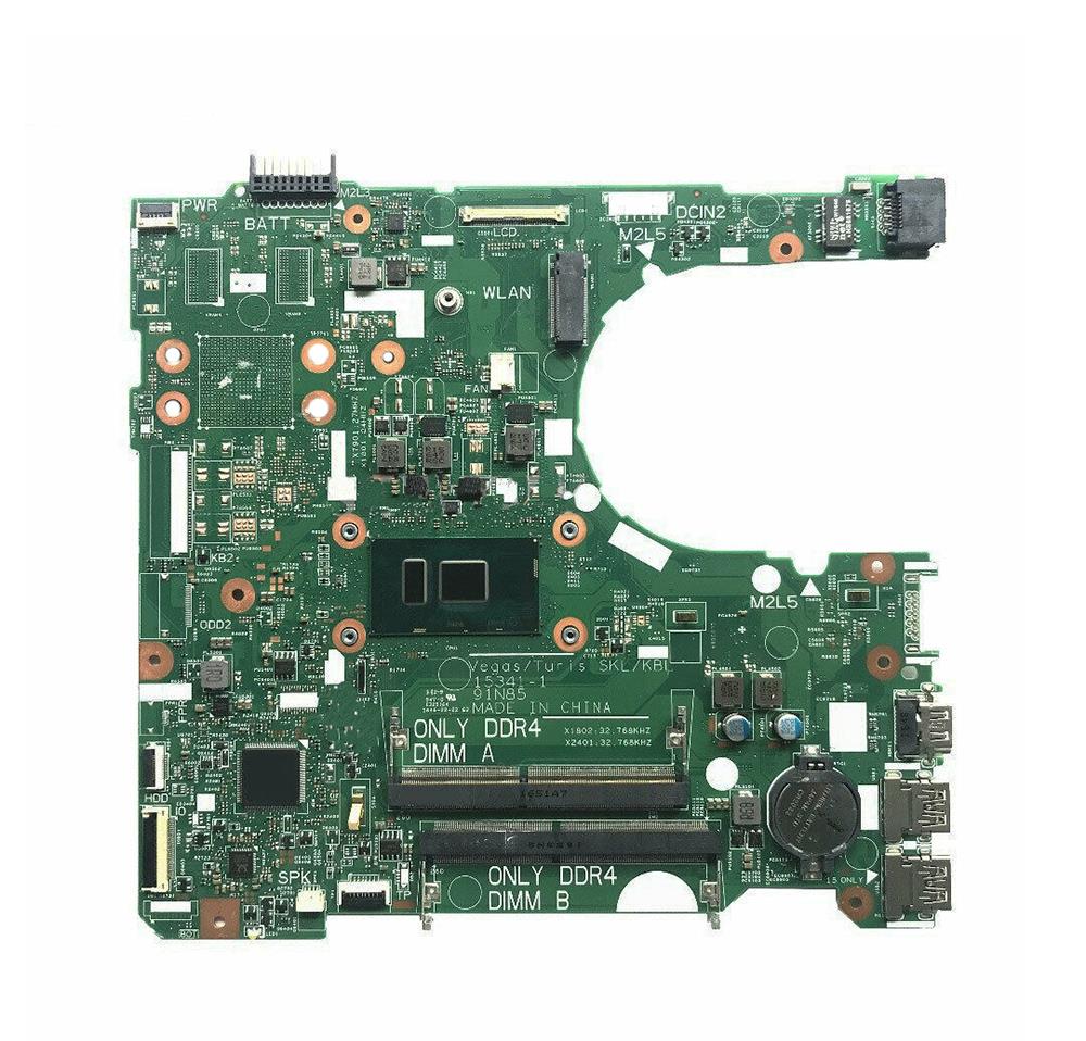 DKK57 Dell System Board (Motherboard) With 2.50GHz Intel Core i5-7200U Processors Support for Inspiron 3567 (Refurbished)