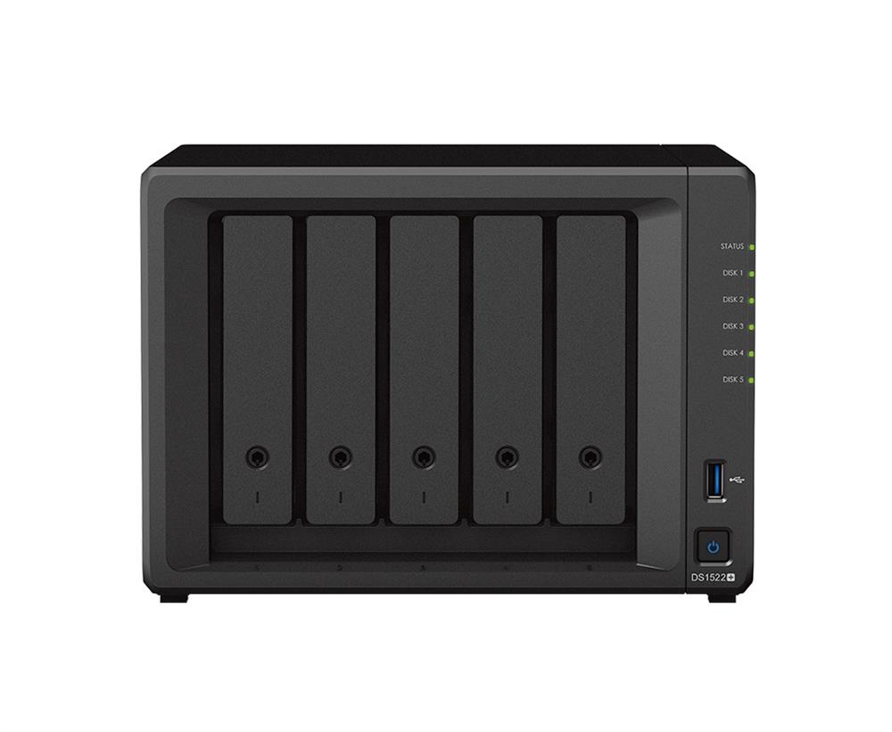DS1522+ Synology 8GB DDR4 ECC SODIMM 5 Bay Desktop NAS Solution DiskStation (Refurbished)