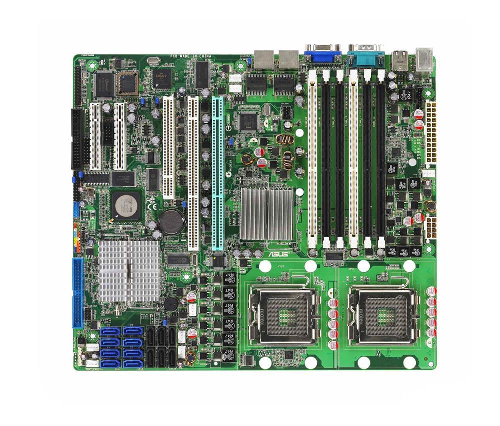 DSBV-D ASUS Dual Socket LGA 771 Intel 5000V + 6321ESB Chipset Xeon 5400/ 5200/ 5300/ 5100 Series Processors Support DDR2 6x DIMM 6x SATA2 3.0Gb/s SSI CEB Server Motherboard (Refurbished)