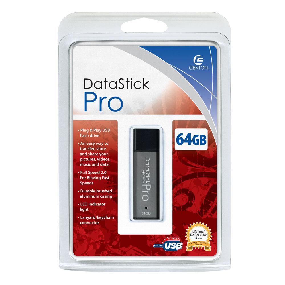 DSP64GB-001 Centon DataStick Pro 64GB USB 2.0 Flash Drive