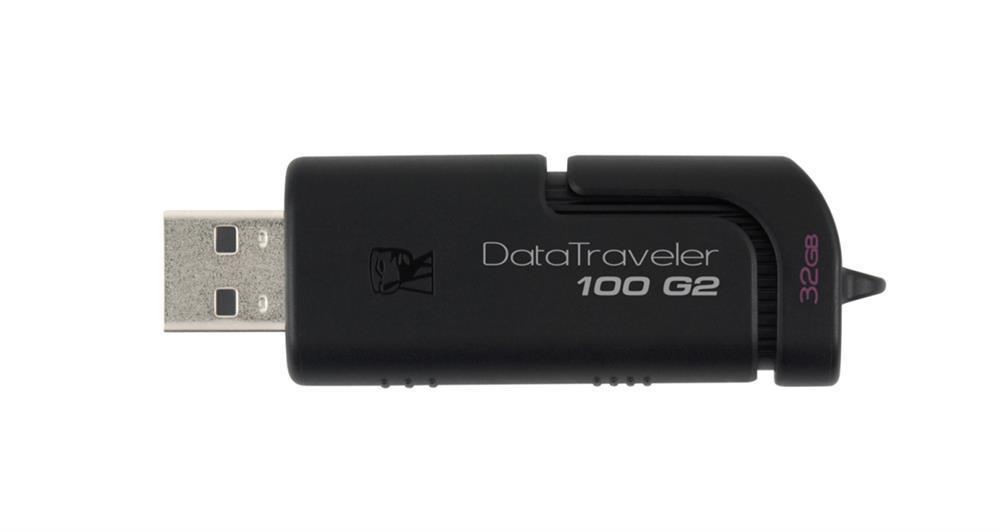 DT100G2/32GBZ Kingston DataTraveler 100 G2 32GB Hi-Speed USB 2.0 Flash Drive