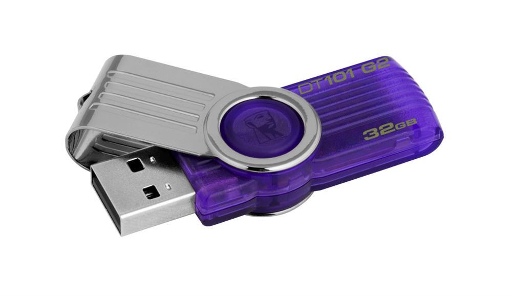 DT101G2/32GBZ Kingston DataTraveler 101 G2 32GB USB 2.0 Flash Drive (Purple)