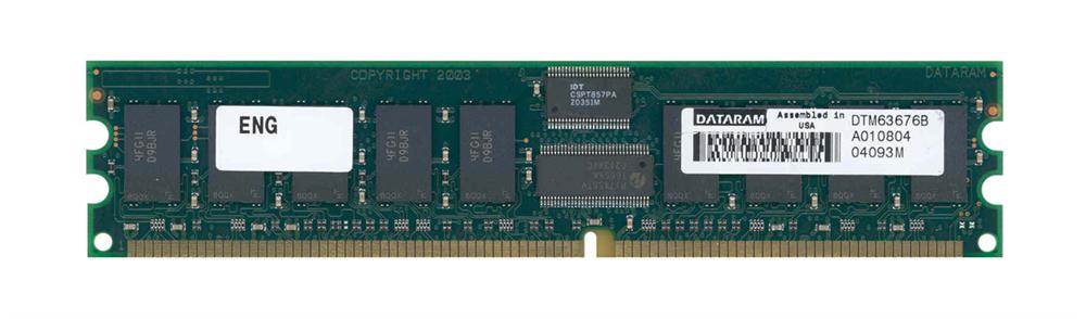 DTM63676B Dataram 512MB PC2700 DDR-333MHz Registered ECC CL2.5 184-Pin DIMM 2.5V Single Rank Memory Module