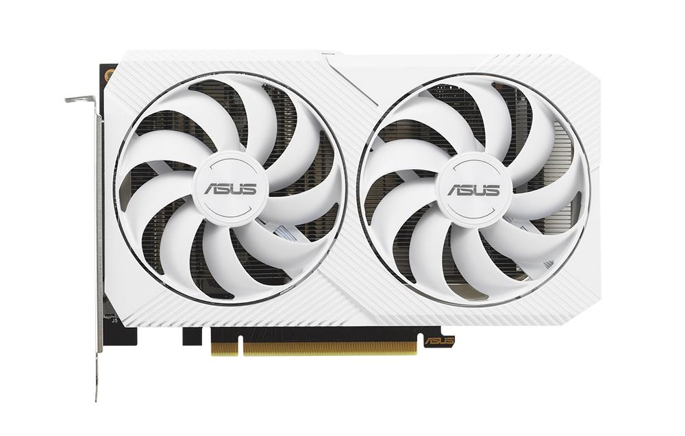 DUAL-RTX3060-8G-WHITE ASUS Nvidia GeForce RTX 3060 8GB GDDR6 128-Bit HDMI / 3x DisplayPort PCI-Express 4.0 Video Graphics Card