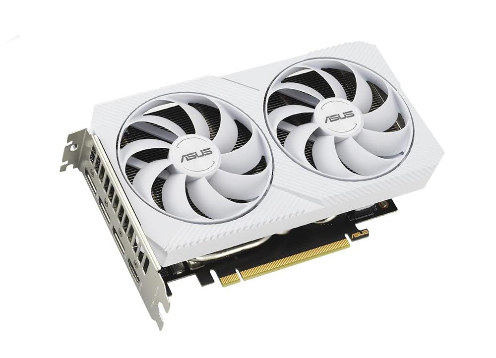 DUAL-RTX3060-O12G-WHITE ASUS Nvidia GeForce RTX 3060 12GB GDDR6 192-Bit HDMI / 3x DisplayPort PCI-Express 4.0 Video Graphics Card