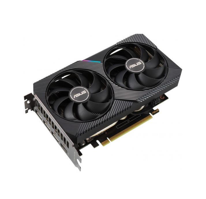 DUAL-RTX3060TI-8G-MINI ASUS Nvidia GeForce RTX 3060 Ti 8GB GDDR6 256-Bit HDMI / 3x DisplayPort PCI-Express 4.0 Video Graphics Card