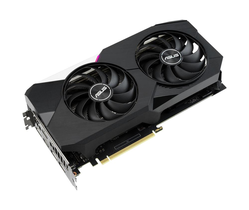 DUAL-RTX3060TI-O8G ASUS Nvidia GeForce RTX 3060 TI 8GB GDDR6 256-Bit HDMI / 3x DisplayPort PCI-Express 4.0 Video Graphics Card