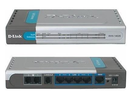 DVG-1402S/L D-Link VoIP Gateway 2 x , 1 x WAN, 4 x LAN (Refurbished)