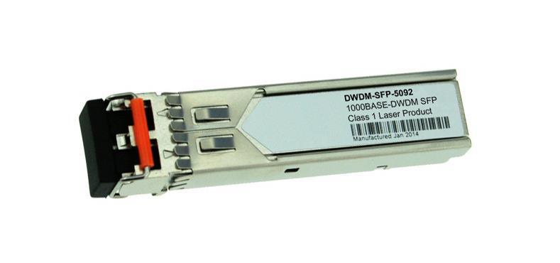 DWDM-SFP-5092 Cisco 1Gbps 1000Base-DWDM Single-mode Fiber 80km 1550.92nm Duplex LC Connector SFP Transceiver Module (Refurbished)