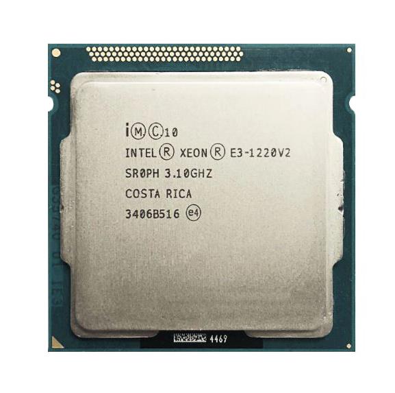 E3-1220V2 Intel Xeon E3-1220 v2 Quad Core 3.10GHz 5.00GT/s DMI 8MB L3 Cache Processor