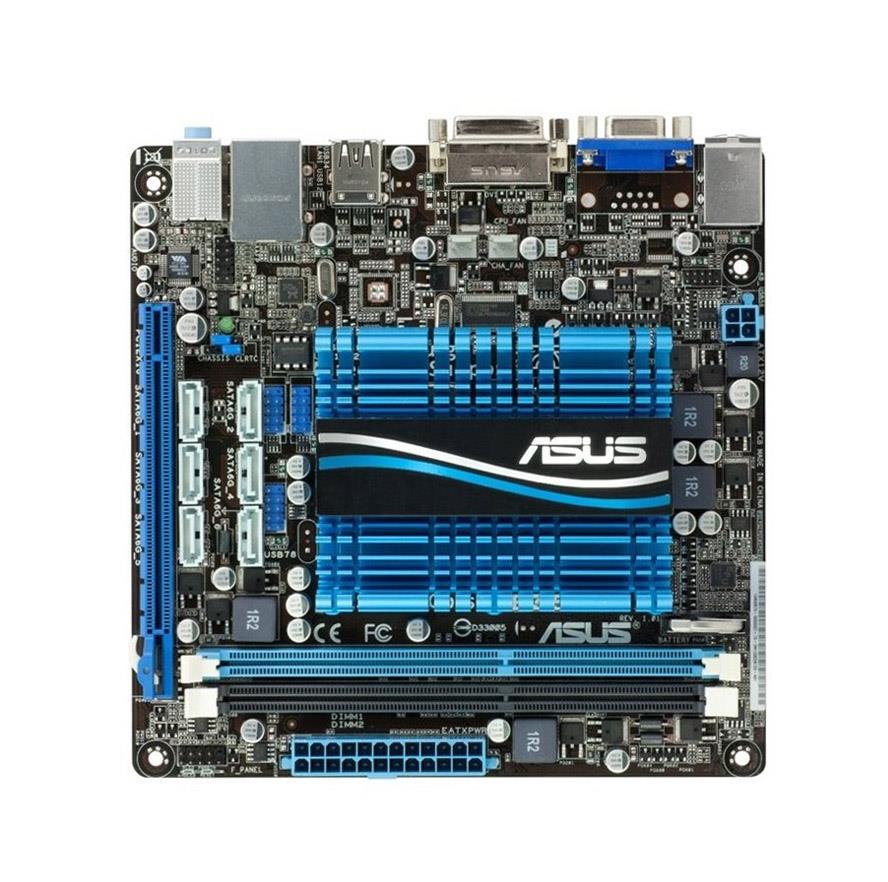 E35M1-I ASUS AMD A50 Chipset AMD E-350 Dual-Core Onboard Processors Support DDR3 2x DIMM 6x SATA 6.0Gb/s Mini ITX Motherboard (Refurbished)