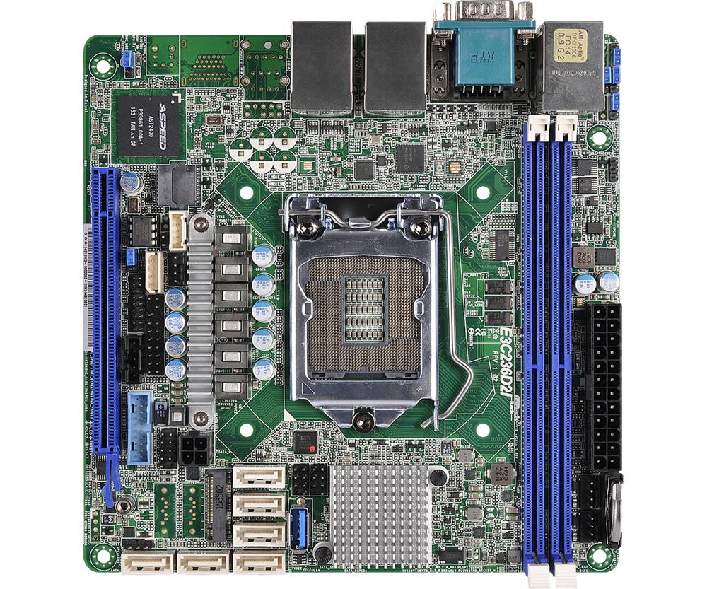 E3C236D2I ASRock LGA1150 Intel Xeon E3-1200 v5/v6 C236 DDR3 SATA 3 & USB 3.0 V (Refurbished)