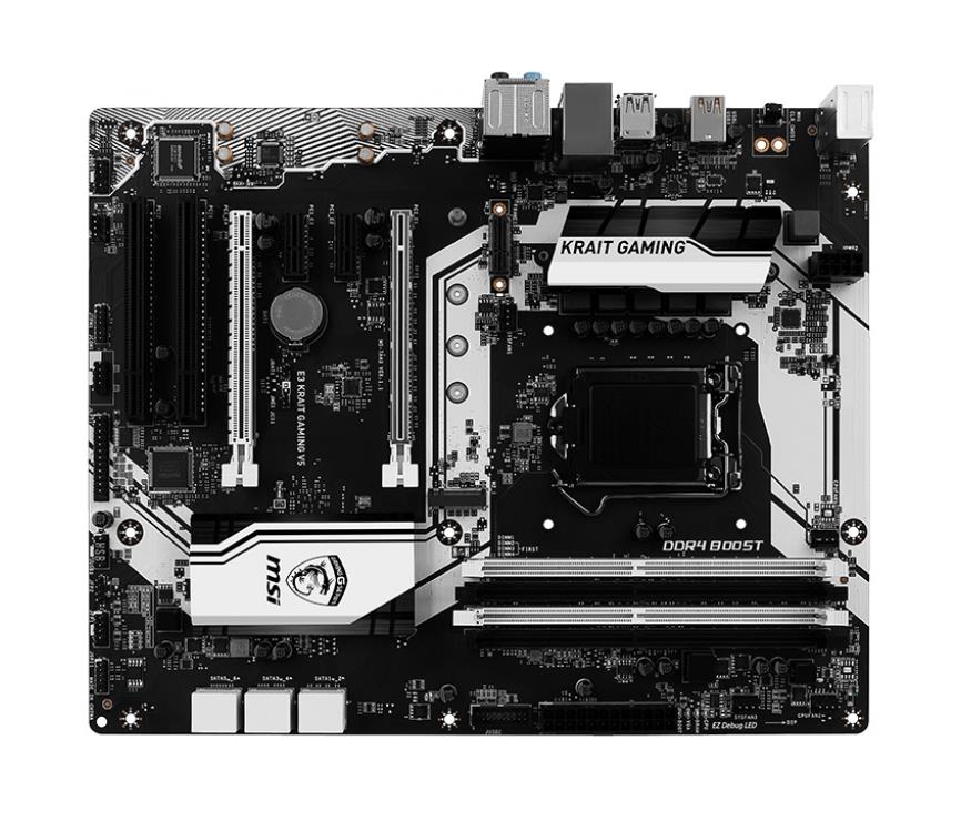 E3KRAITGAMINGV5 MSI Socket LGA 1151 Intel C232 Chipset Intel Xeon E3-1200 v5/ Core i3/ Pentium / Celeron Processors Support DDR4 4x DIMM 6x SATA 6.0Gb/s ATX Server Motherboard (Refurbished) E3 KRAIT GAMING V5