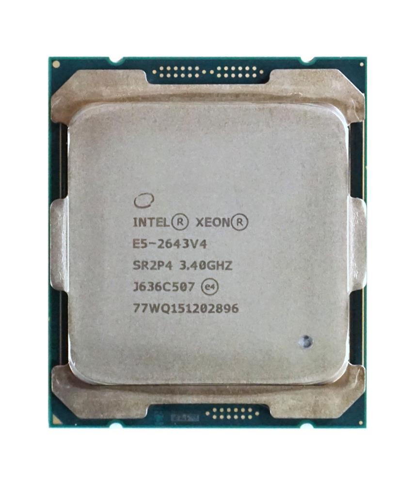 E5-2643 v4 Intel Xeon E5 v4 6-Core 3.40GHz 9.60GT/s QPI 20MB L3 Cache Socket FCLGA2011-3 Processor